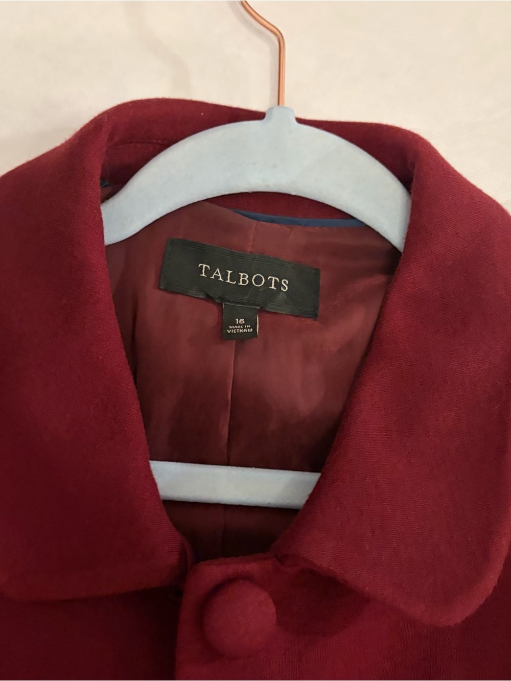 Talbots Women's Red Button-Front Work Jacket - Picture 4 of 4